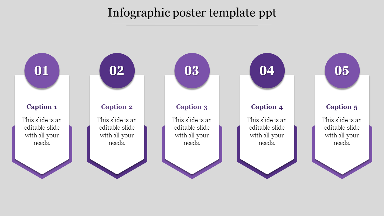 infographic poster template ppt-Purple